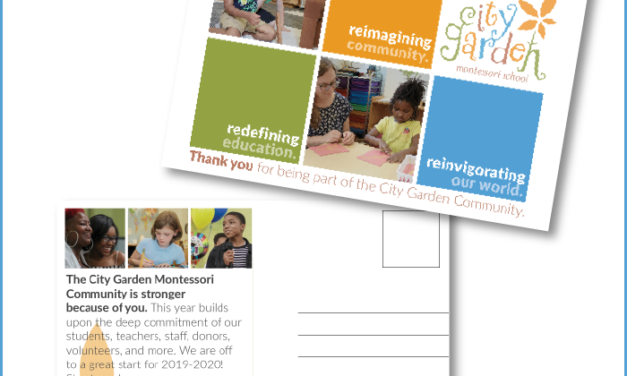 City Garden Montessori Post Card